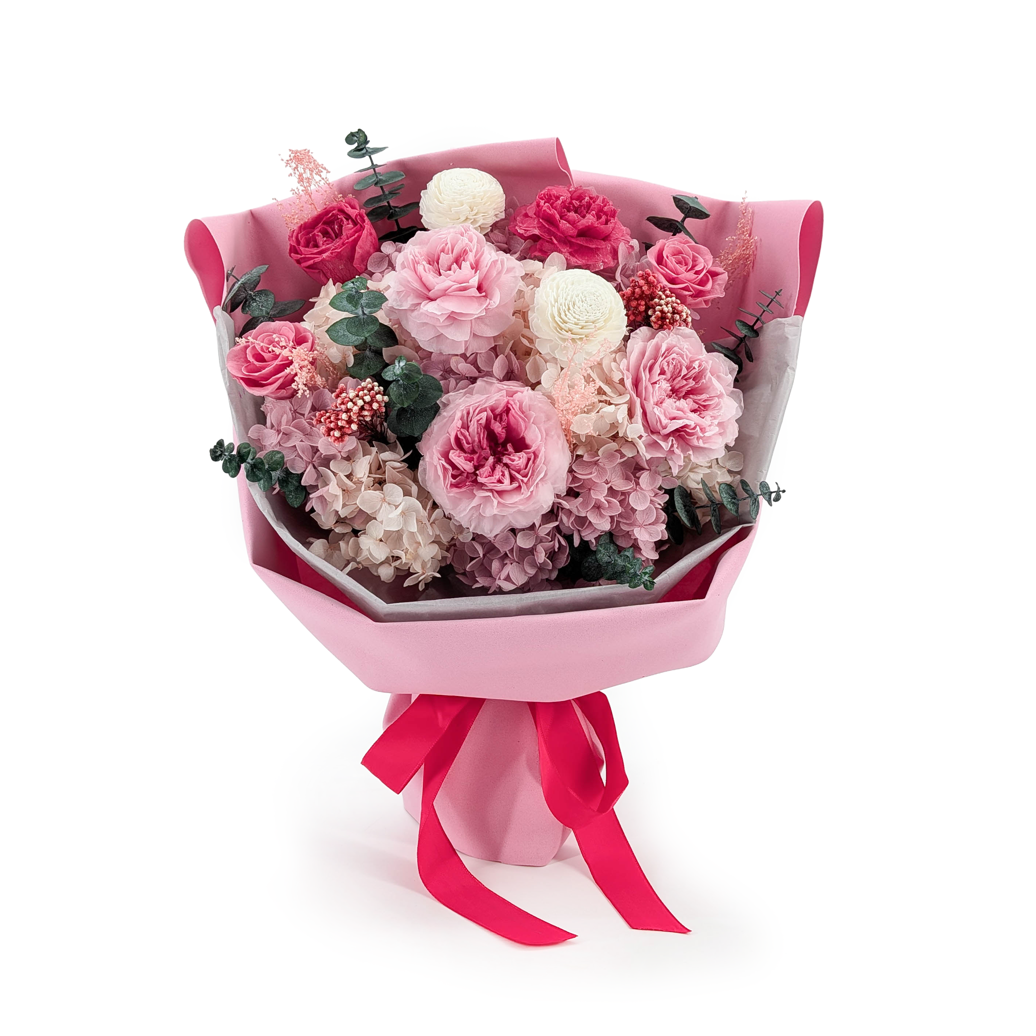 Premium-Blumenstrauß in der Box – EVERGIVE – A Lasting Gesture – Garden Majesty