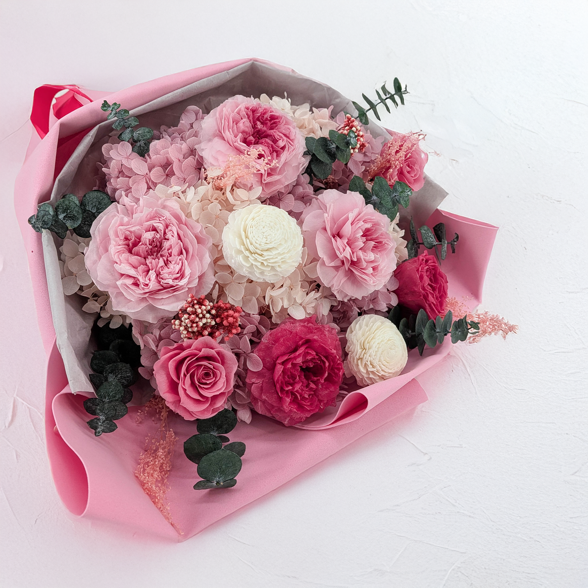 Premium-Blumenstrauß in der Box – EVERGIVE – A Lasting Gesture – Garden Majesty