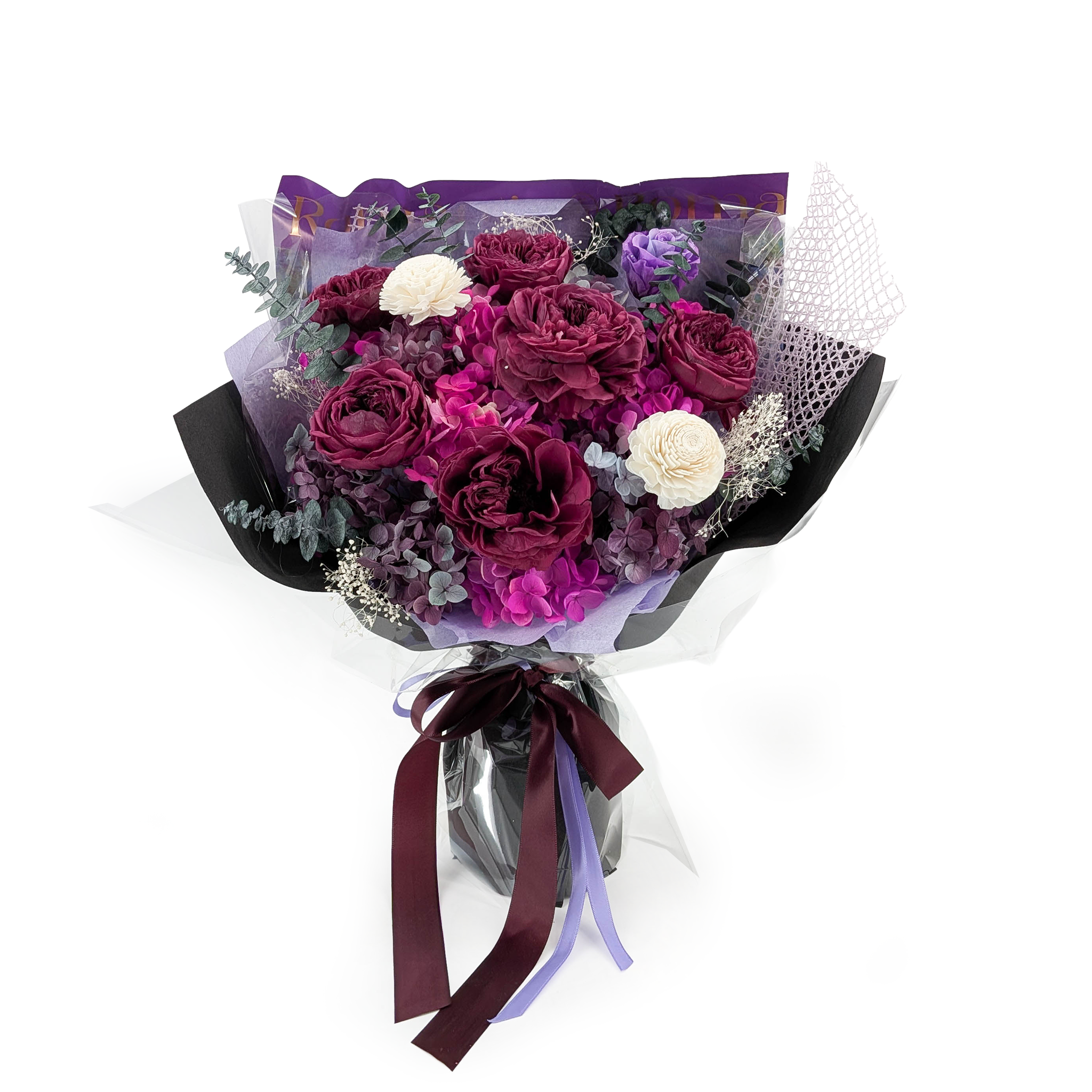 Premium-Blumenstrauß in Geschenkbox - EVERGIVE – A Lasting Gesture – Mystelle Royal