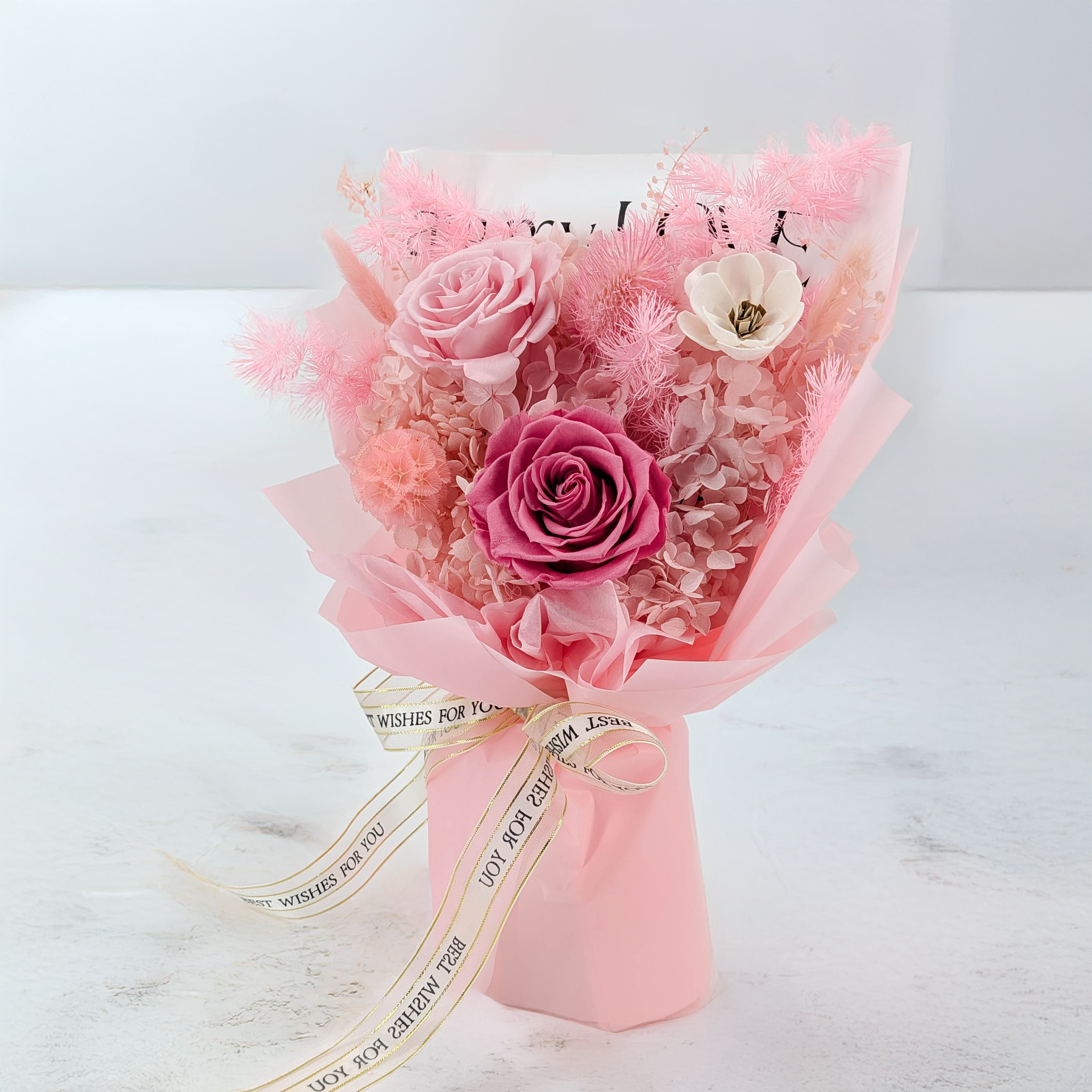 Premium-Blumenstrauß in der Box - EVERGIVE – A Lasting Gesture – Rose Grace