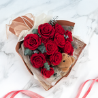 Premium-Blumenstrauß in der Box – EVERGIVE – A Lasting Gesture – Ruby Adore