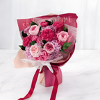 Premium-Blumenstrauß in der Box – EVERGIVE – A Lasting Gesture – Rosé Royal