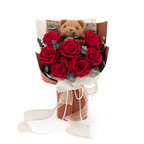 Premium-Blumenstrauß in der Box - EVERGIVE – A Lasting Gesture – Ruby Tenderness